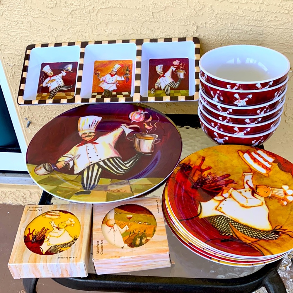 New Whimsical acrylic dinnerware set